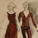 Original costume drawing; click to enlarge