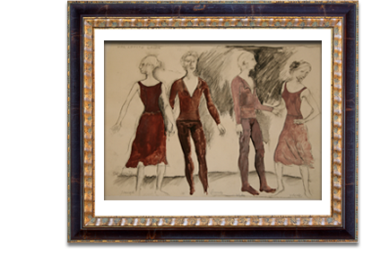 Costume sketches by Toer van Schayk (frame not included)