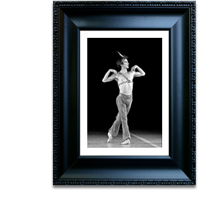 Silver print of Nureyev performing "Le Corsaire" (frame not included)